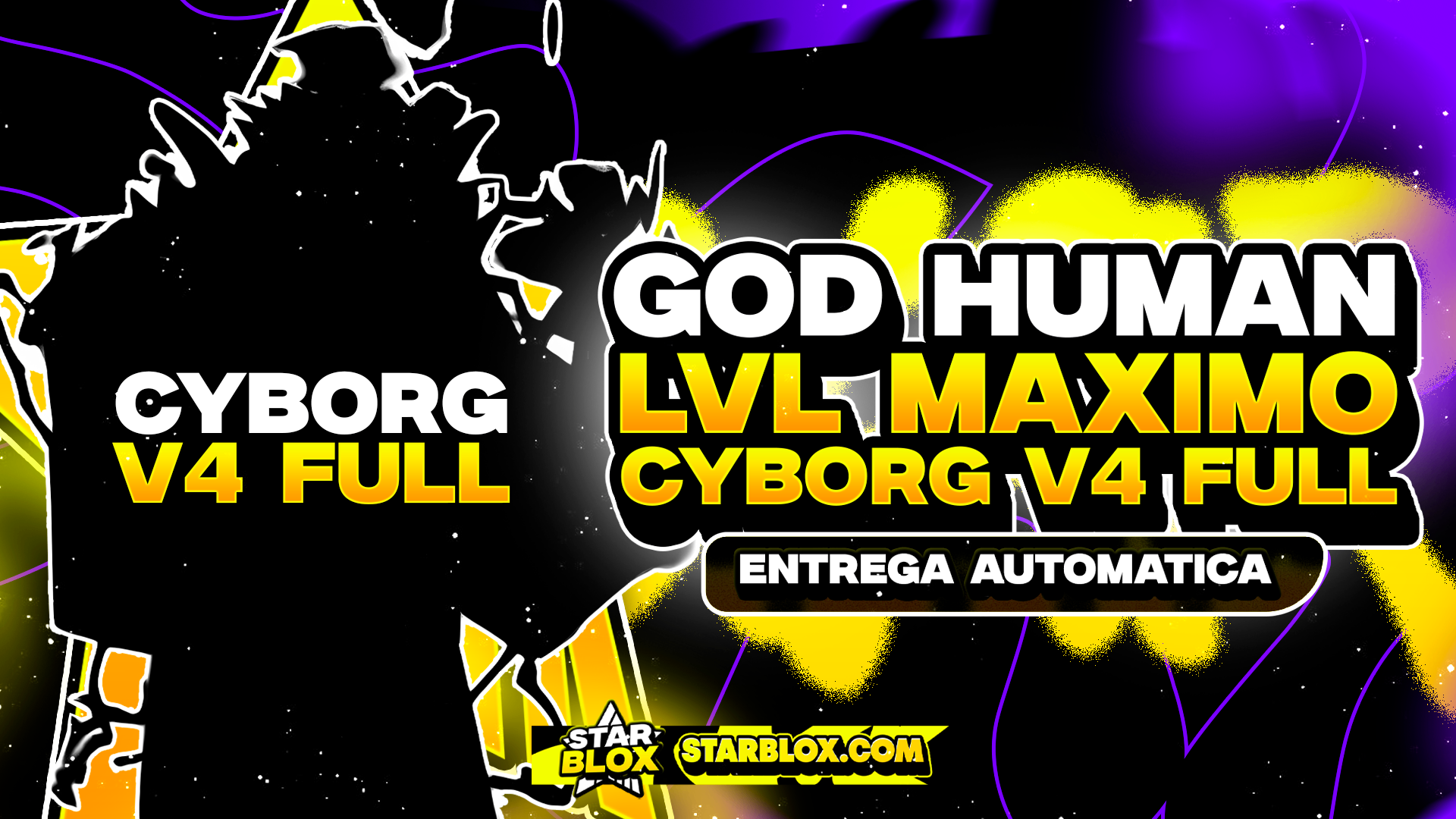 GODHUMAN 👊 + V4 FULL CYBORG 🤖 + CDK ⚔️ + LEVEL MÁXIMO 🚀