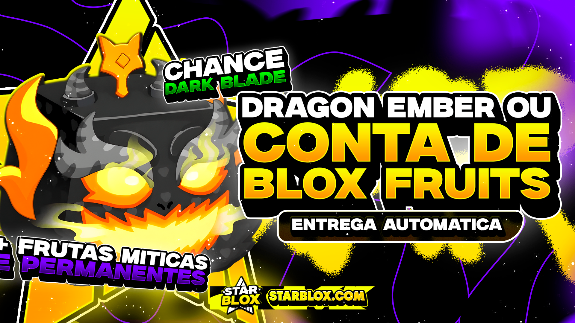 「🐉」DRAGON EMBER OU CONTA DE BLOX FRUITS GARANTIDA!!!🔥