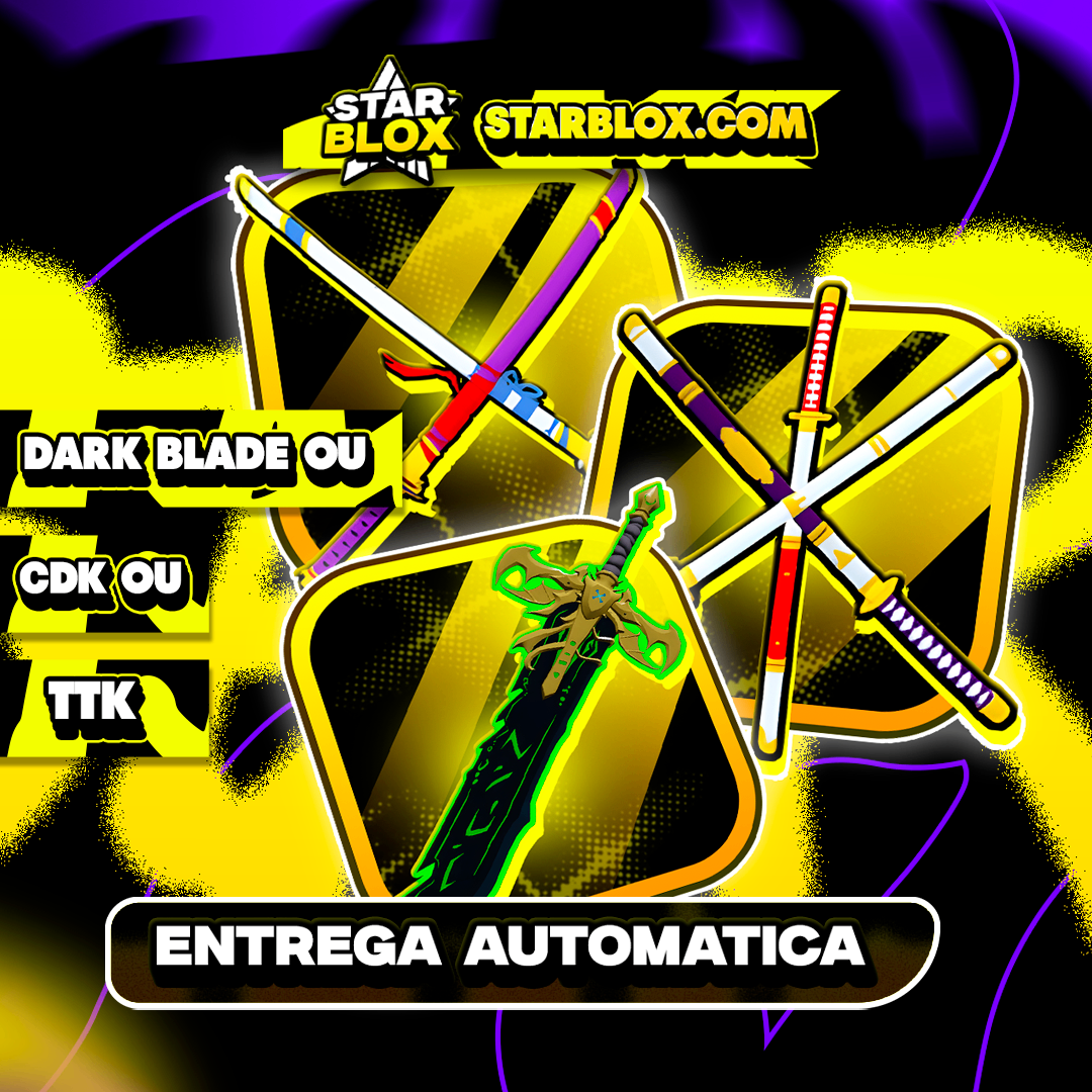 「🎁」 DARK BLADE OU CURSED DUAL KATANA OU TRUE TRIPLO KATANA POR UM VALOR ABSURDO DE BARATO!! 🦊🤩🎉