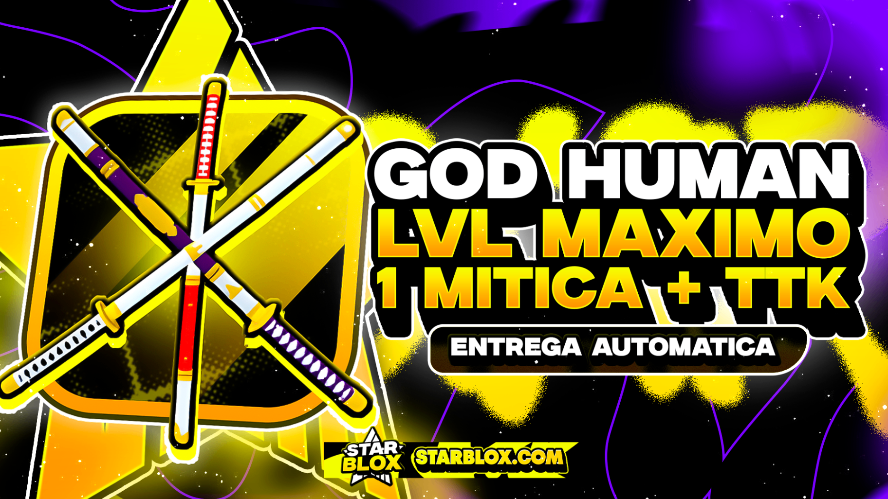 GODHUMAN + TTK 🗡️🗡️🗡️ + LEVEL MÁXIMO 🚀 + 90% FRUTA MITICA