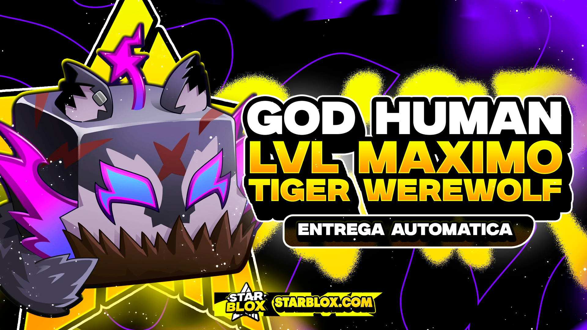 「🐺」CONTA COM TIGER WEREWOLF NO BAÚ