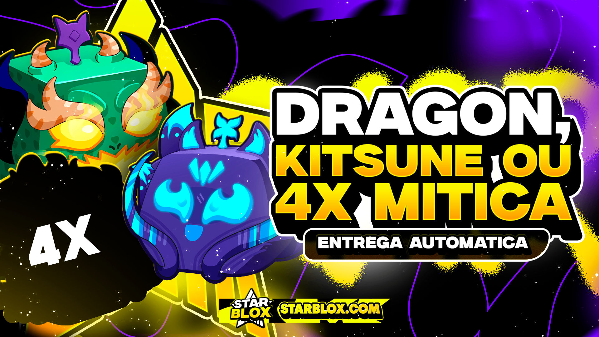 「🎁」 DRAGON , KITSUNE OU 4X MITICAS!! SUA HORA DE CONSEGUIR AQUELA FRUTA TÃO DESEJADA NO BLOX FRUITS POR UM VALOR ABSURDO DE BARATO!! 🎁🤩🎉