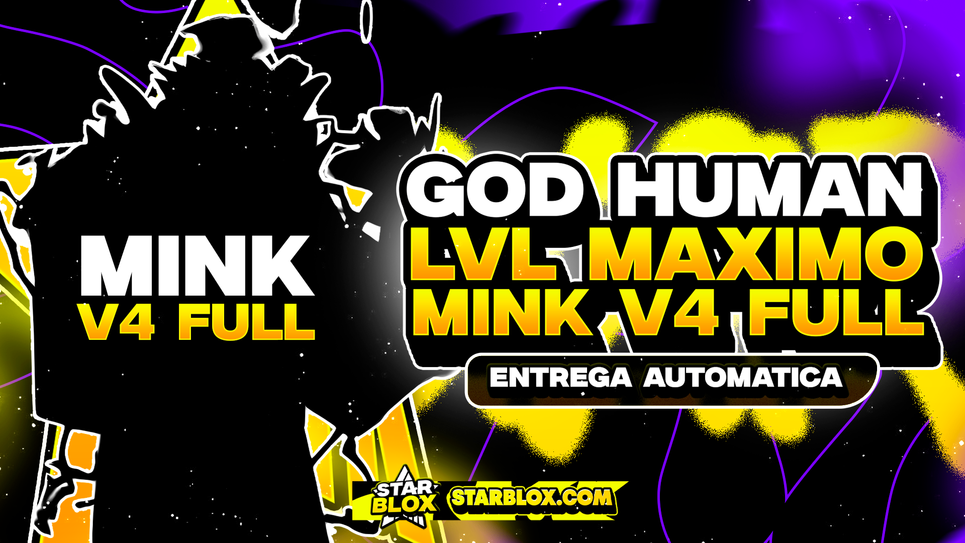 GODHUMAN 👊 + V4 FULL MINK 🐰 + CDK ⚔️ + LEVEL MÁXIMO 🚀
