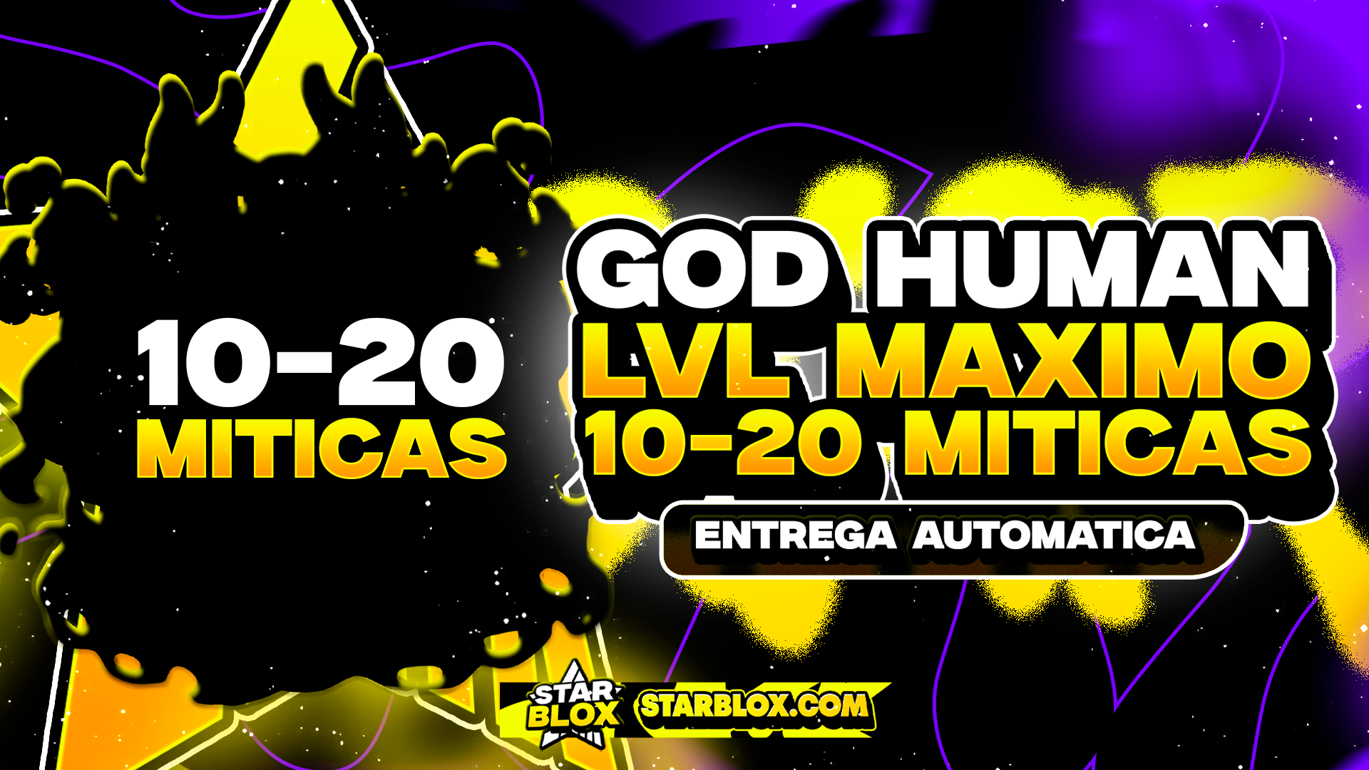 GODHUMAN 👊 + 10 OU 20 MÍTICAS BAÚ ⭐ + LEVELMAXIMO 🚀
