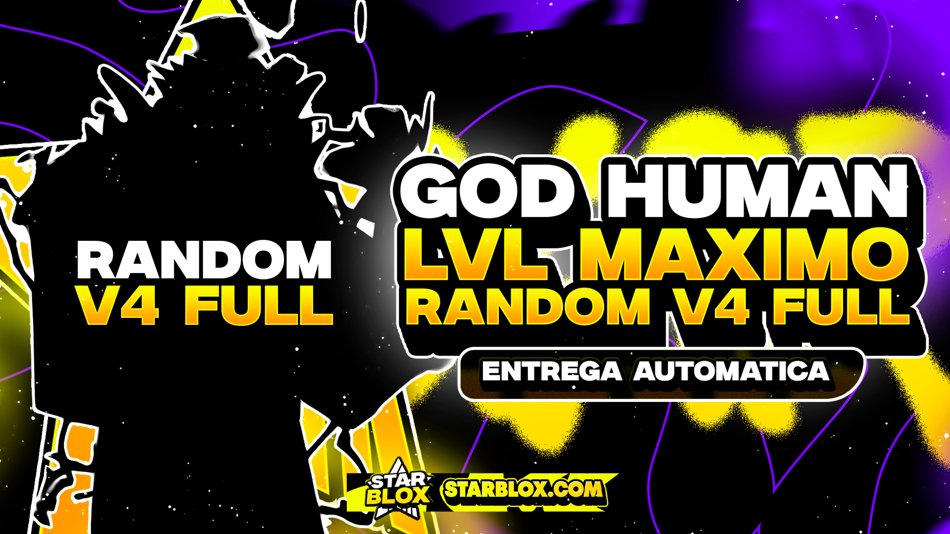 GODHUMAN 👊 + V4 FULL ALEATORIA 🎁 + CDK ⚔️ + LEVEL MÁXIMO 🚀
