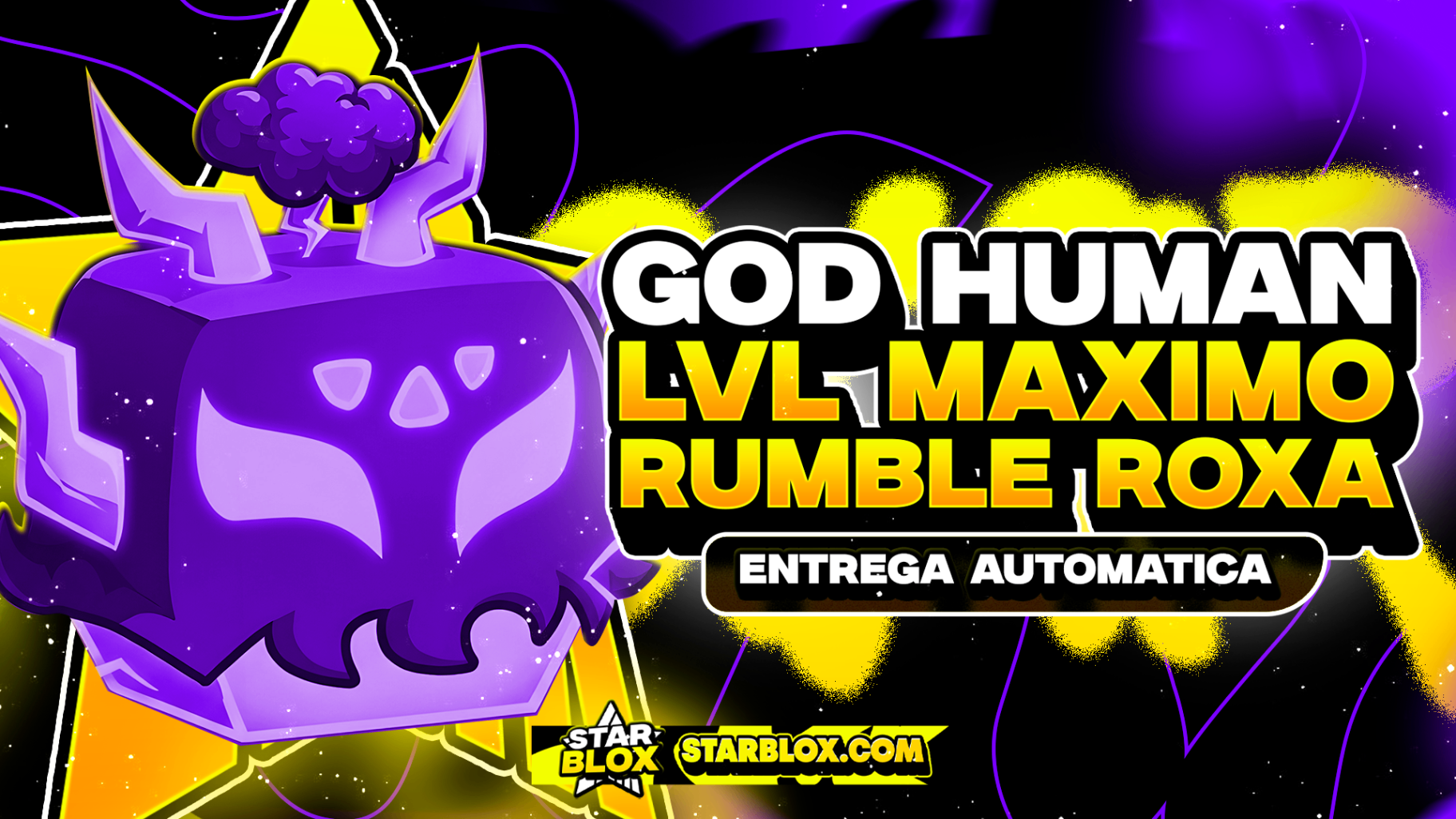 「⛈️」CONTA COM RUMBLE ROXA NO BAÚ
