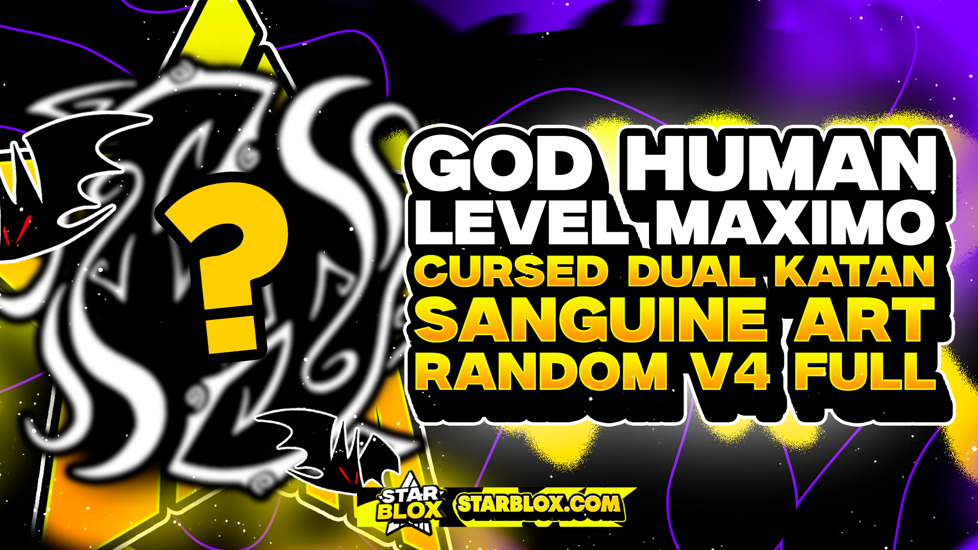 GODHUMAN 👊 + V4 FULL ALEATORIA 🎁 + CDK ⚔️ + SANGUINE ART 🩸+ LEVEL MÁXIMO 🚀