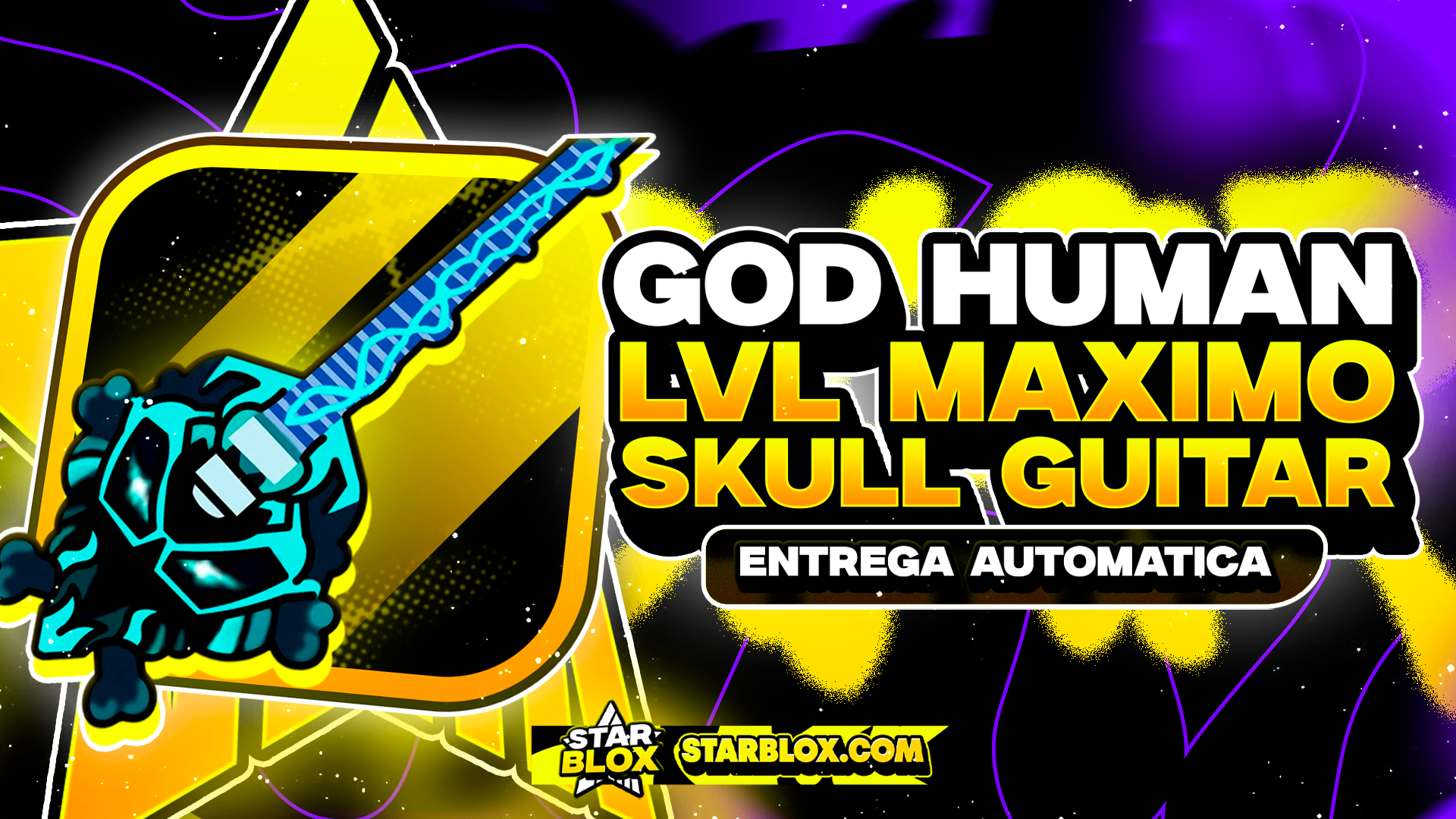 GODHUMAN + SKULLGUITAR 🎸 + LEVEL MÁXIMO 🚀