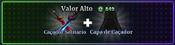 「⚔️」CAÇADOR SOLITÁRIO + CAPA DE CAÇADOR
