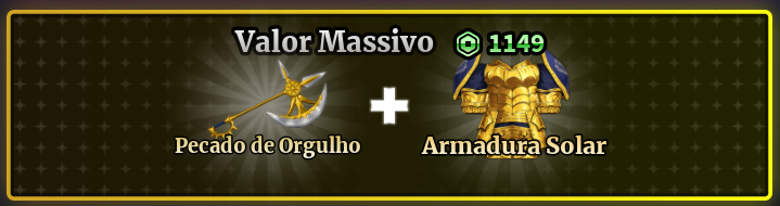 「☀️」PECADO DE ORGULHO + ARMADURA SOLAR